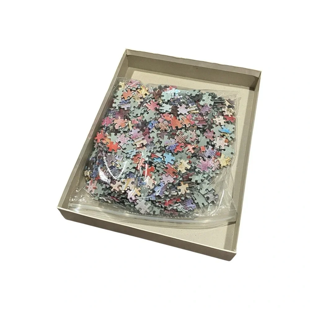 MB Puzzle Franklin Ville Donna Velata 1000 Piece Puzzle 1994